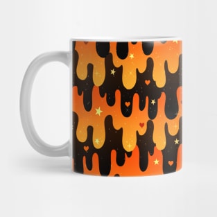 Orange and Black Slime Mug